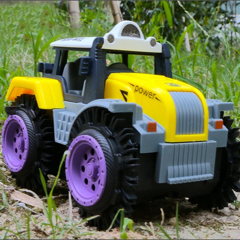 Børn Klip-Toy Bil Elektrisk Stunt Landmand Bil Barn Dump Truck Simulation 4 Wheel Drive Electric Toy Bil