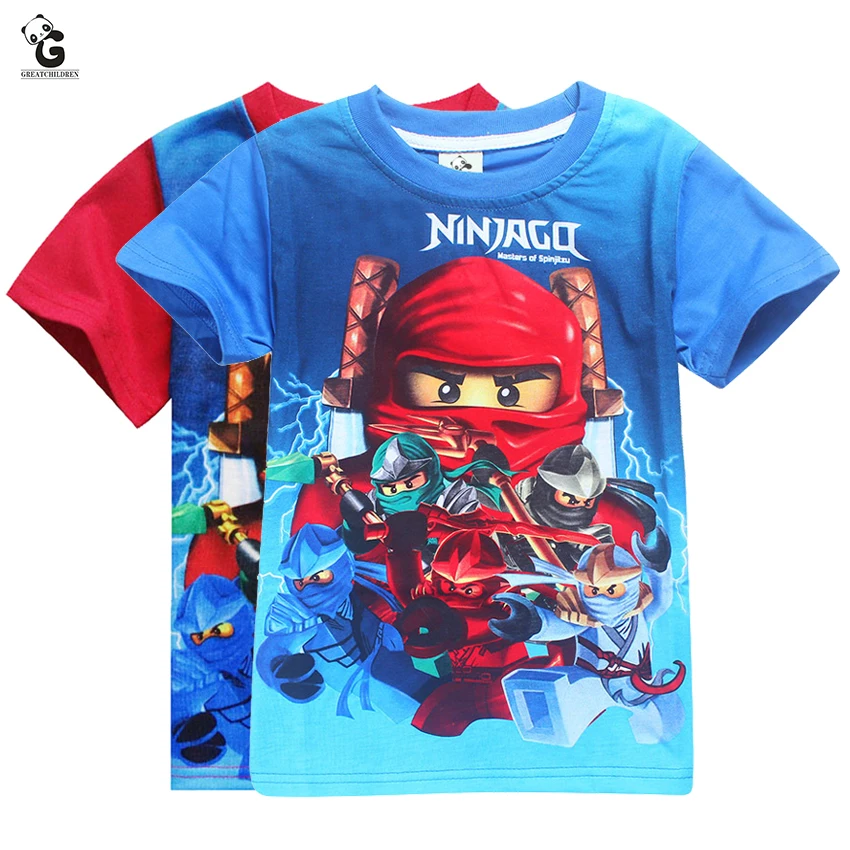 Børn Ninja T-shirts Dreng Halloween Kostume til Børn Ninjago Shirt Tegnefilm PatternTops Børn Tøj Ninjago Kostume til Karneval