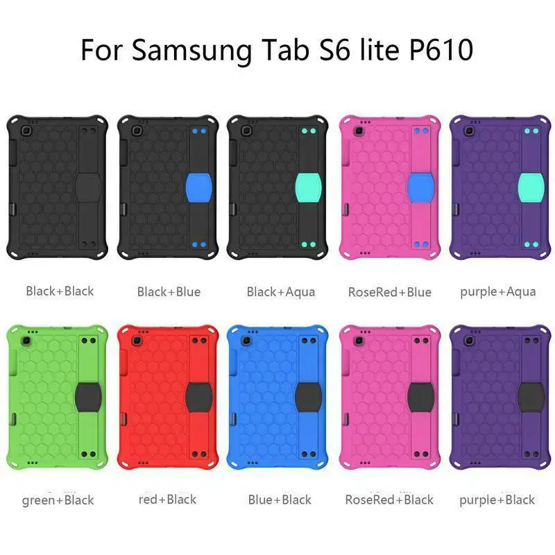 Børn Tunge Skum Strap Cover til Samsung Galaxy Tab S6 Lite 10.4 P610 P615 P617 2020 EVA Stødsikkert Tablet Tilfælde