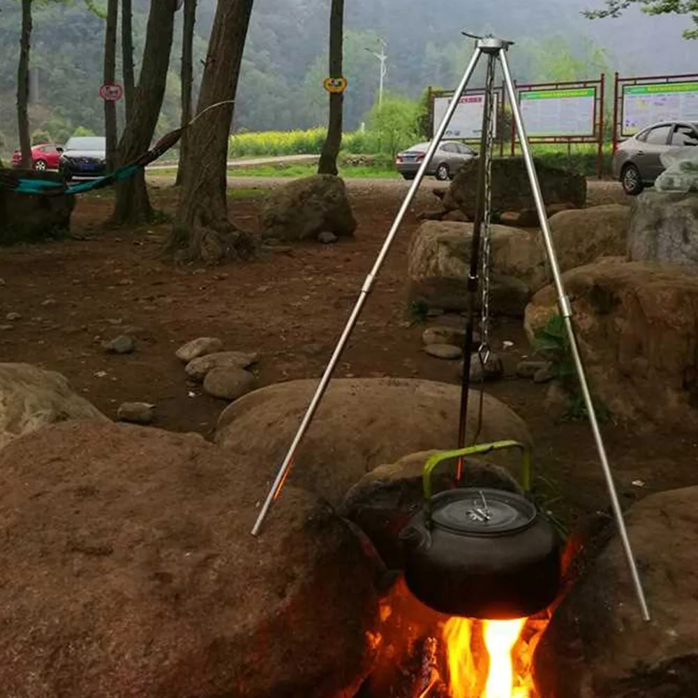 Camping Vandreture, Picnic Tekande Pot 0.8 L Offentlig Bærbare Køkkengrej Rod Kit Karabinhage Camping Køkkengrej, Komfur Pot