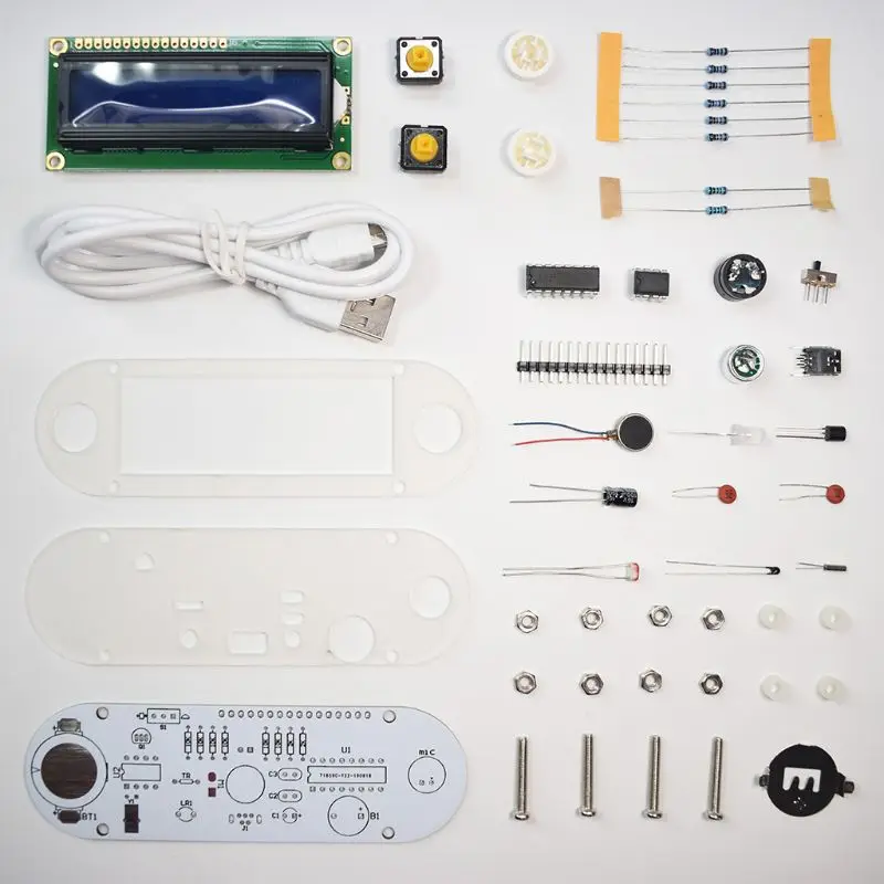 Candlelight Effekt LCD1602 Vibrationer Ur DIY Kit Elektronisk Læring Kits Gave