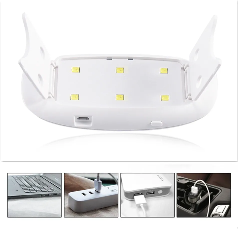 Cappucci 24W Søm Tørretumbler Miniplus UV-LED Nail Lampe, 15 Led ' er Hurtig Helbredelse Neglelak-Gel Med USB-Opladning