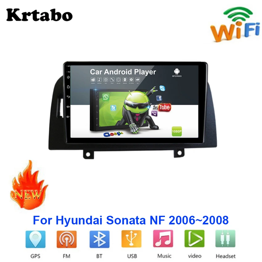 Car radio Android multimedia afspiller Til Hyundai Sonata NF 2006~2008 Bil touch skærm, GPS-Navigation Støtte
