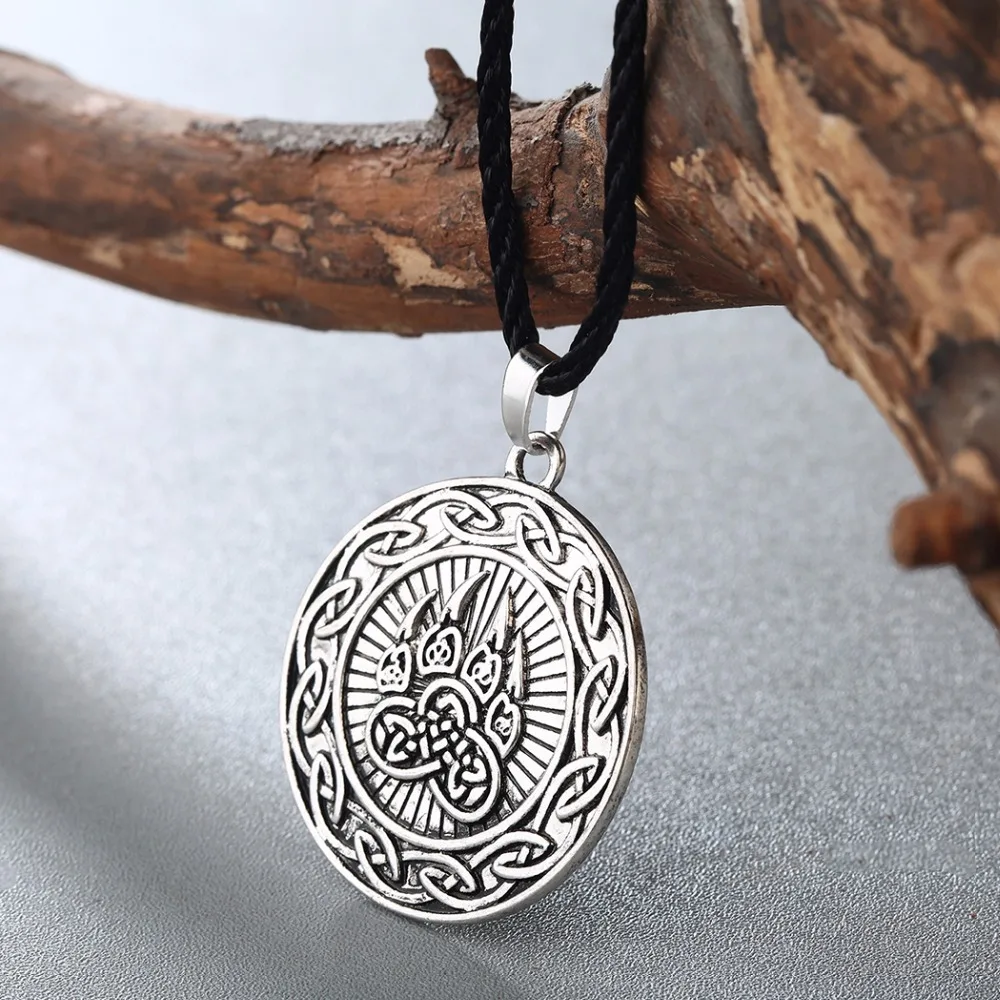 CHENGXUN Vintage Uendelige Knude Vedhæng Mænd Nordiske Bære Print Amulet Halskæde Mandlige Viking Slavisk Symbol Talisman Smykker