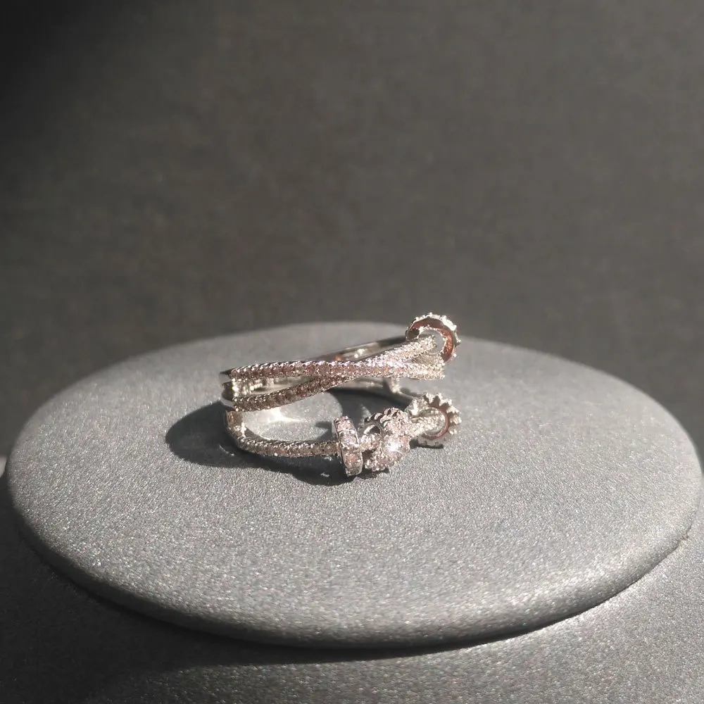 Cheny s925 sterling sølv klassisk ring, ring kvinde, rose guld glidende lys luksus temperament banket ring, gave til girlfrien
