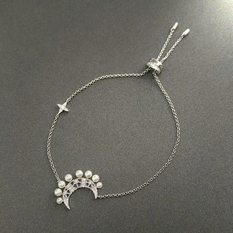 Cheny s925 sterling sølv September nyt produkt månen pearl justerbar fashionable temperament og elegant armbånd til kvinder