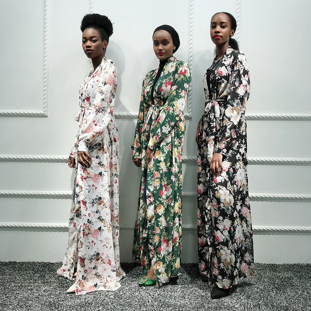 Chiffon Kaftan Dubai Abaya Tyrkiet Kimono Muslimske Hijab Kjole Pakistansk Kaftan Tyrkisk Islam Tøj Abayas For Kvinder Robe Femme
