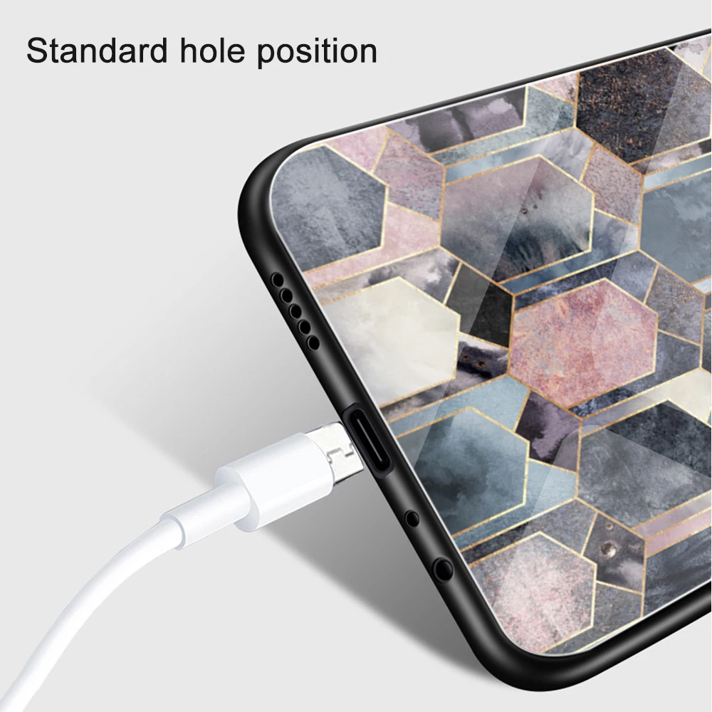 Ciciber Luksus Marmor Hærdet Glas Telefonen Sagen for Huawei P20-P30 Mate 20 Lite Pro Cover til Ære 10 Lite Coque Fundas Shell