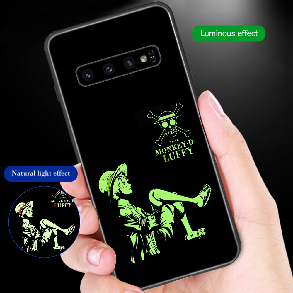Ciciber Til Samsung Galaxy Note 9 8 Telefon-etui til Samsung S10e S10 S9 S8 Plus S10+ S9+ S8+ Hærdet Glas Cover Ruffy Ét Stykke