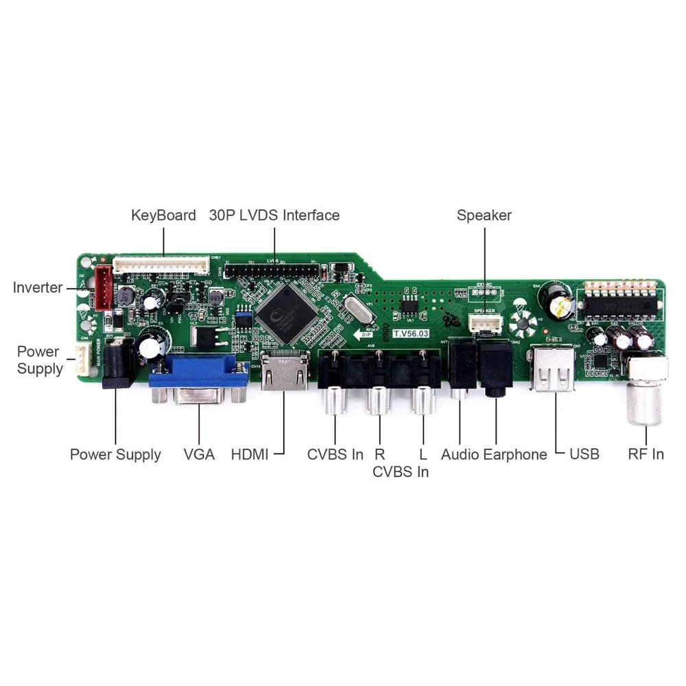 Controller Board Kit til B141EW01 B141EW02 B141EW03 TV+HDMI+VGA+AV+USB-LCD LED skærm Driver yrelsen