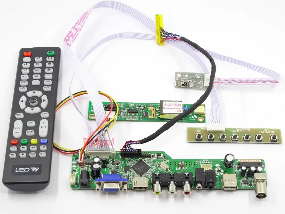 Controller Board Kit til B141EW01 B141EW02 B141EW03 TV+HDMI+VGA+AV+USB-LCD LED skærm Driver yrelsen