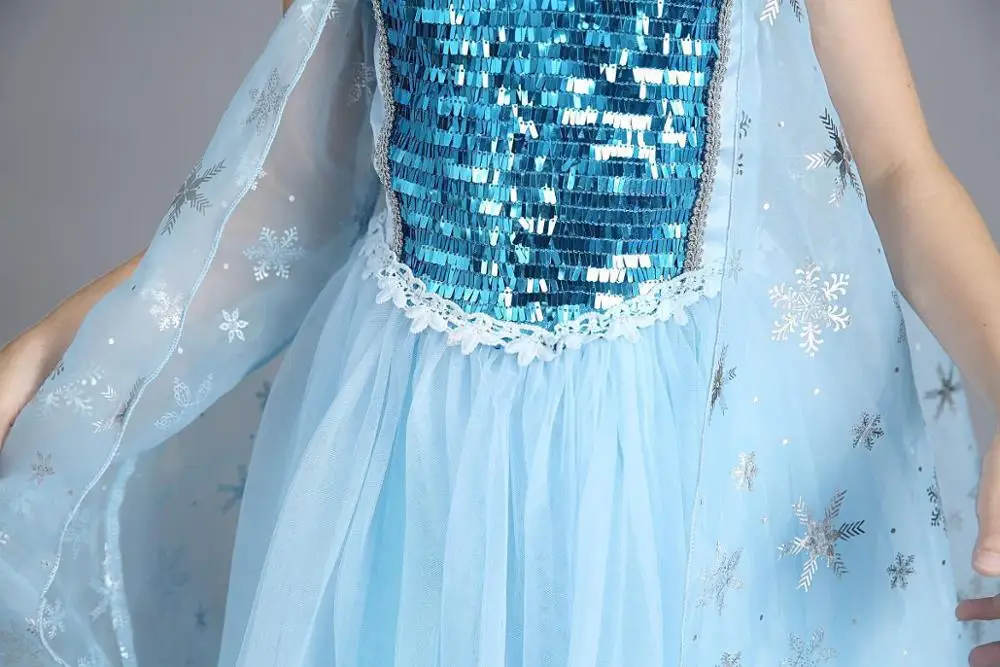 Cosplay Fancy Kjole Elsa Kostume Pige Kjoler Fantasia Menina Prinsesse Jul, Halloween Fest Vestido Kjole