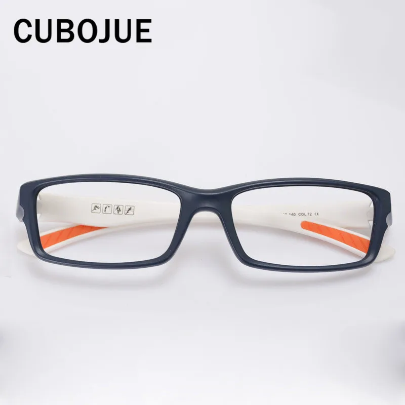Cubojue nærsynethed dioptri øjeglas rammer mænd, som er fyldt rim ultralet briller mandlige sport TR90 briller for recept optisk