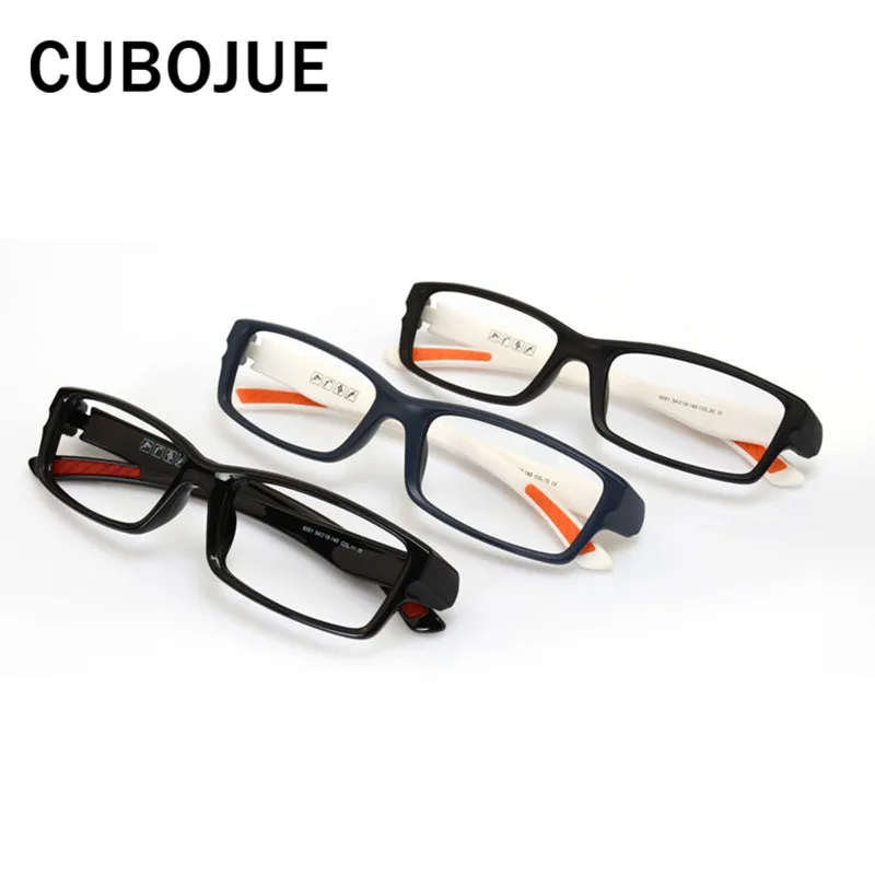 Cubojue nærsynethed dioptri øjeglas rammer mænd, som er fyldt rim ultralet briller mandlige sport TR90 briller for recept optisk