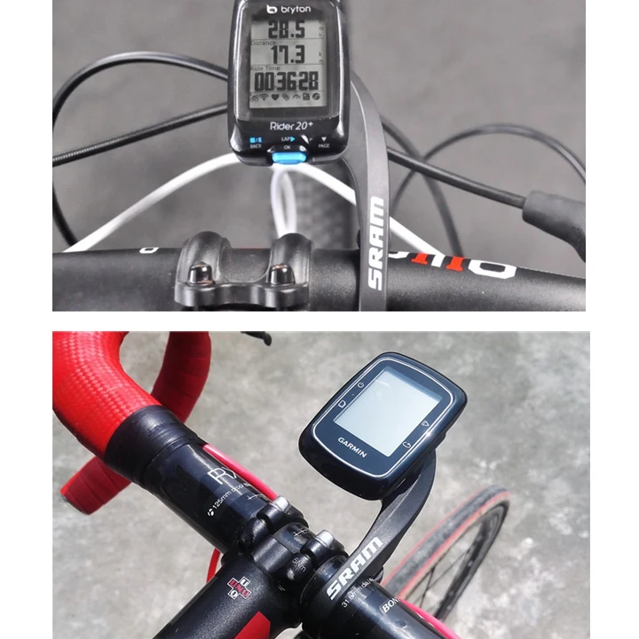 Cykel Computer Mount Beslag Speedometer Styret Extender Cykel Stopur GPS Holder Til GARMIN Edge 200 520 820 1000 3-farve