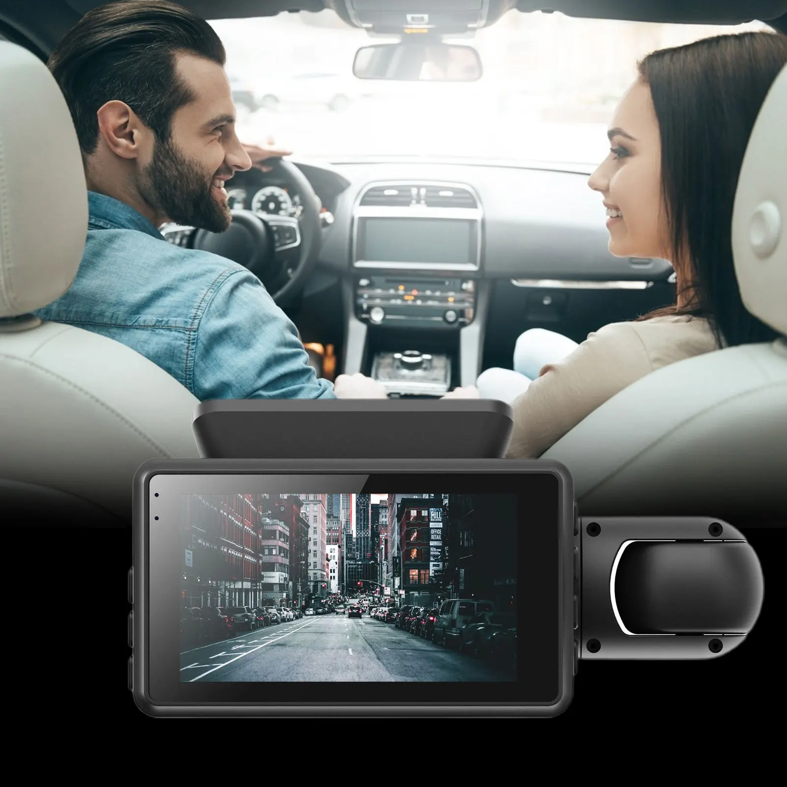 Dash Cam HD 1080P at Køre i Bil Bil DVR Optager G-Sensor Dobbelt Streg Kamera 24-timers Nat Parkering Overvåge Vision Video-Optager