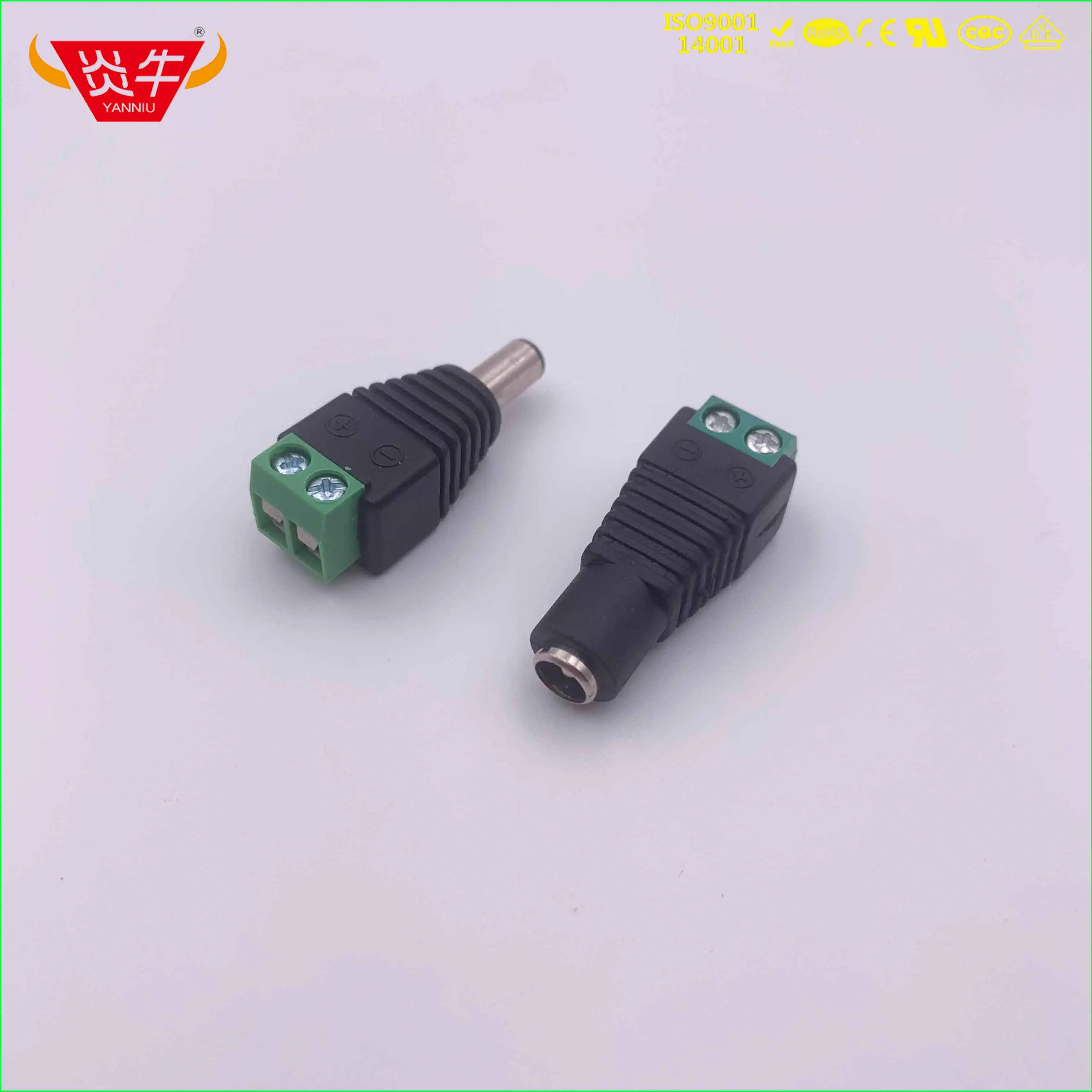 DC Stik power kabel ledning Ledning diameter Ledning-til-ledning stik Elektrisk Mobile enheder udstyr til Overvågning ledningen DIY-Stik