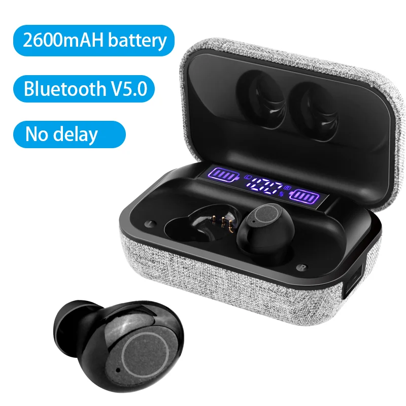 DDJ K20 Mini-I-øret 5.0 Trådløse Bluetooth-Headset Øretelefoner Smart Touch HiFi Stereoanlæg Med Mikrofon, Velegnet Til Alle Mobiltelefon