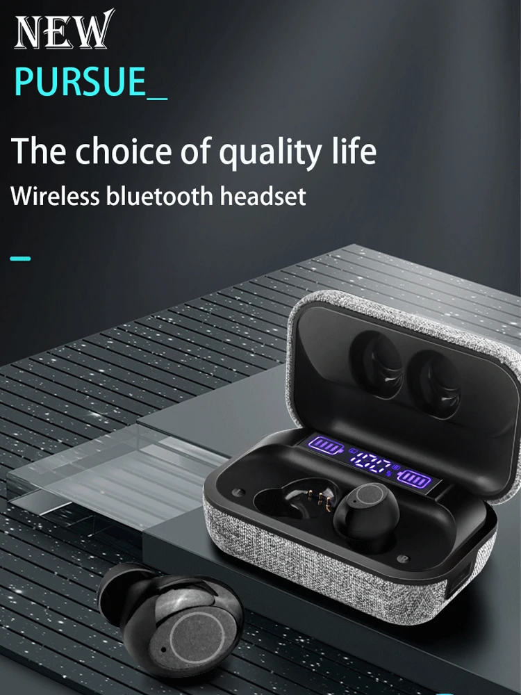 DDJ K20 Mini-I-øret 5.0 Trådløse Bluetooth-Headset Øretelefoner Smart Touch HiFi Stereoanlæg Med Mikrofon, Velegnet Til Alle Mobiltelefon