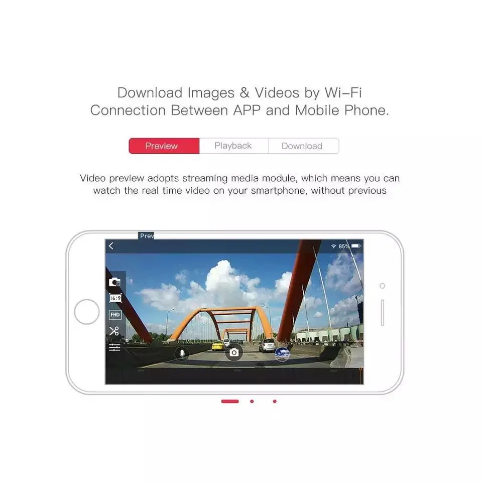 DDPAI Dash Cam Mini 1080P HD Køretøj Skjulte Drev Auto Video DVR Android Wifi Smart Connect Bil Kamera Optager Parkering Skærm