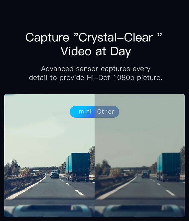 DDPAI Dash Cam Mini 1080P HD Køretøj Skjulte Drev Auto Video DVR Android Wifi Smart Connect Bil Kamera Optager Parkering Skærm