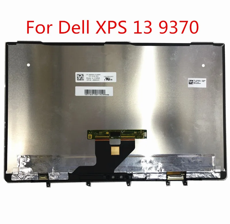 Dell XPS 13 9370 LCD-touch screen montering digital konvertering vise FHD UHD 0WT1R3 0FT5T7 LQ133M1JX31