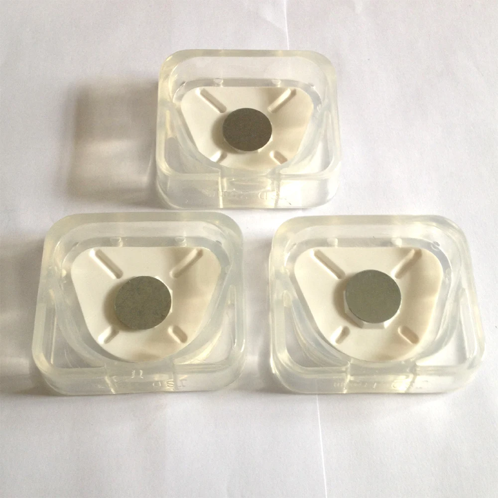 Dental lab, Magnetiske base, af gips base , gummi magnetiske base,3 modeller,Højde:20 mm,18 mm,16mm
