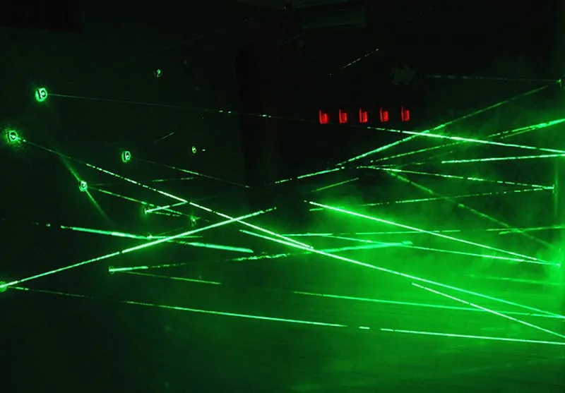 Det virkelige liv room escape laser array rekvisitter laser labyrint for Chamber of secrets spil interessante og risikere grøn Lazer labyrint rummet