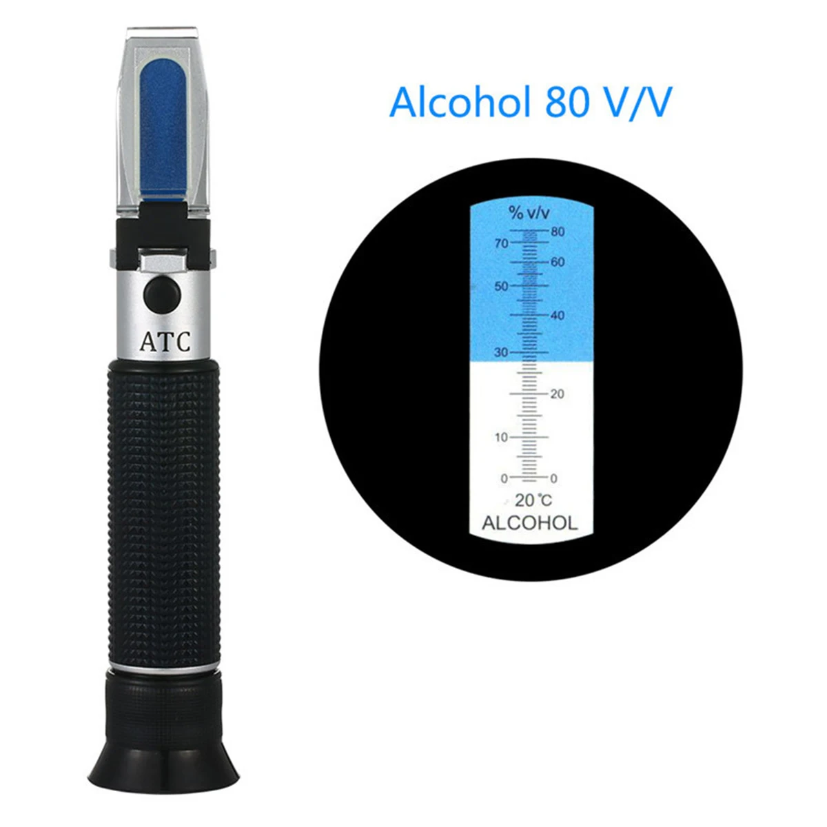 Digital 0-32% Brix Refraktometer med ATC Håndholdt Refraktometer Øl, Vin, Frugt, Sukker Skala Alkohol Meter Test Sæt Værktøj