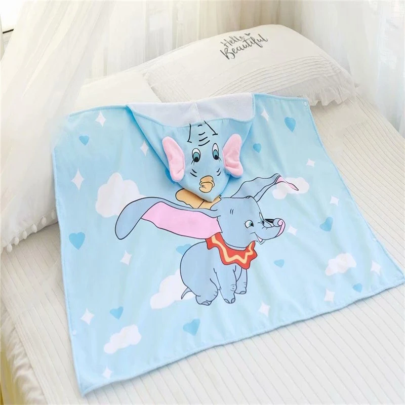 Disney hættekappe Bærbare Børn Tæppe Dumbo Sommer Bad Håndklæde, Tæppe Bed Eleverne kids pige dreng gaver