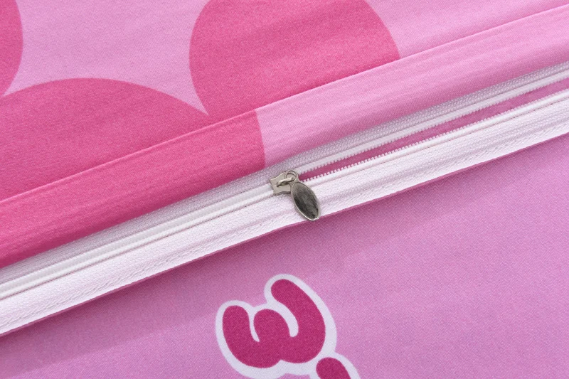 Disney minnie mouse sæt sengetøj til piger bed indretning dobbelt dynebetræk enkelt flad ark 3/4stk børn hjem tekstil-gratis fragt