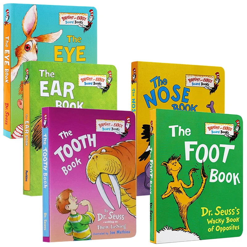 Dr. Seuss Serie Foden Næse, Øre, Øje, Tand Book engelsk Billedet Historie Bøger til Baby Pap Børn Pædagogiske Læring Legetøj