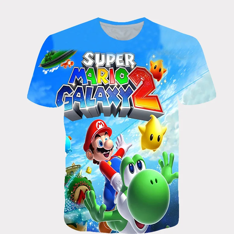 Drenge Piger T shirt Børn Klassiske Spil Mario Bros Tee Toppe Til Børn kortærmet spædbarn T-shirt Tøj Barn Tshirt
