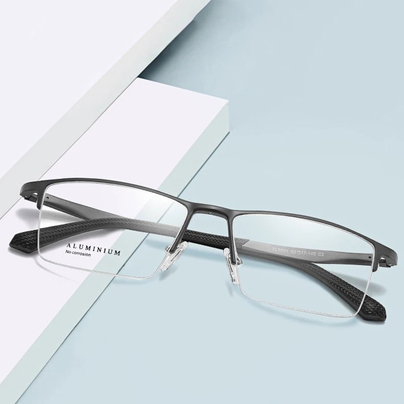 Driftssegme Jate P9001 Optiske Briller Ramme for Mænd Briller Recept Briller Rx aluminium Frame Briller Halv-Rim