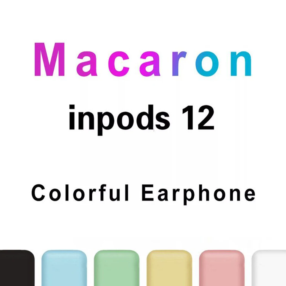 Dropshipping 2020 bedst sælgende produkter 6 farver inpods 12 TWS oprindelige hovedtelefoner trådløse bluetooth til alle smartphones