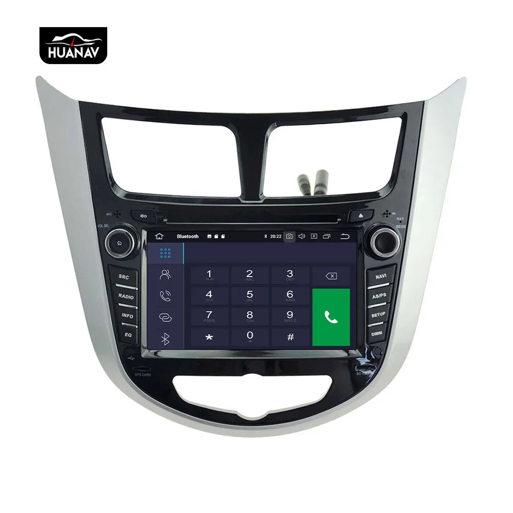 DSP Android-9 Bil DVD-Afspiller GPS-navigation Til Hyundai Verna/Accent/Solaris 2011+ auto stereo radio multimedie-afspiller head unit