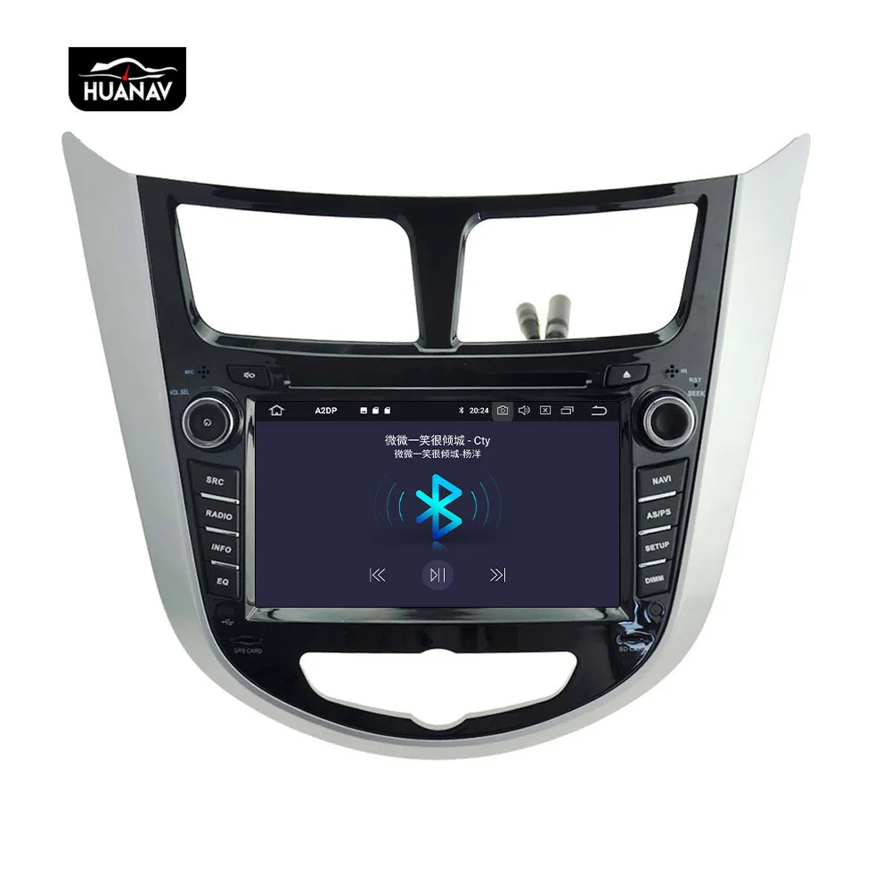 DSP Android-9 Bil DVD-Afspiller GPS-navigation Til Hyundai Verna/Accent/Solaris 2011+ auto stereo radio multimedie-afspiller head unit
