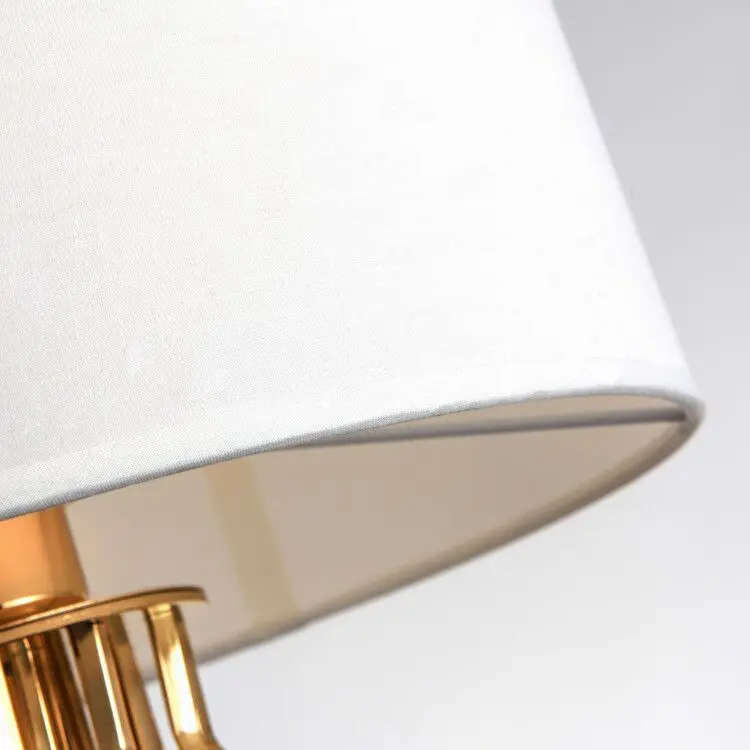 E27 Enkel Postmoderne LED bordlampe Marmor Soveværelse natbordet Let Stof Undersøgelse Værelses Hjem Deco Bruser Belysning Sort Eller Hvid