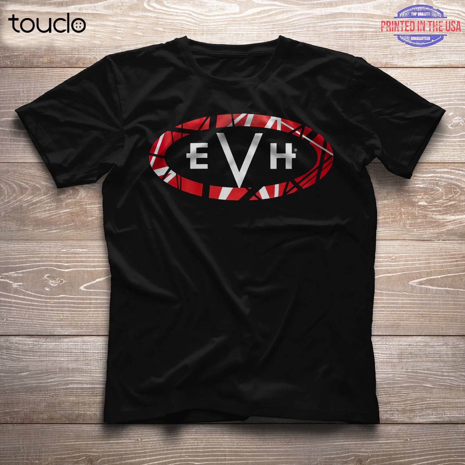 Eddie Van Halen RIP EVH logo unisex skjorte