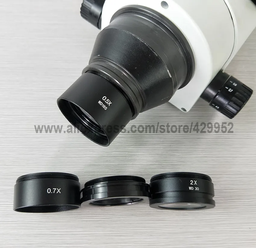 Efix 0.5 X, 2X 0,7 X Barlow Ekstra Glas Linse For Industrien, Digital Video, Stereo-Mikroskop-Kamera Objektiv Montering af Tråd