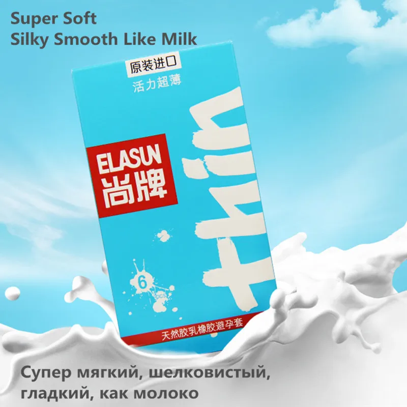ELASUN 6/30/60Pcs Ekstra Tynde Kondomer Til Mænd Glat Slim Sex Prævention, Sikrere Ultra Tynde Latex Kondom sexlegetøj Produkter