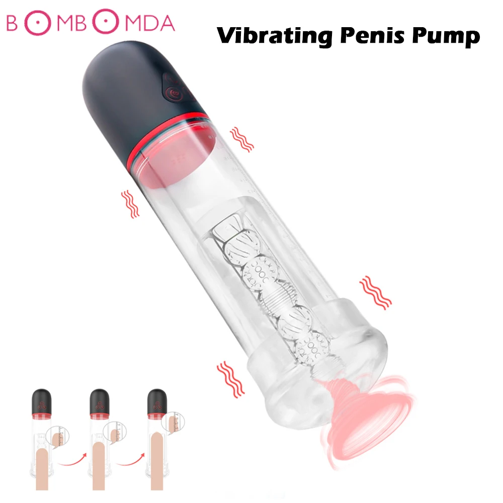 Elektrisk Penis Pumpe USB-Genopladelige Automatisk Penis Udvidelsen Vakuum Pumpe Erektion Penis Extender Mandlige Forstørrelsesapparat Sex Legetøj