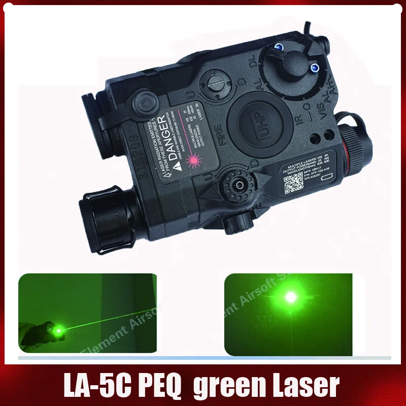 Element Airsoft Taktiske LA-5C PEQ Grøn Laser 15 UHP Udseende Rød/IR-Laser og lommelygte, Til Jagt EX419