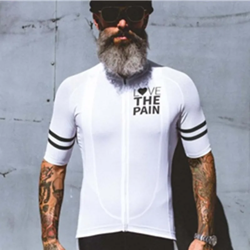 Elsker Den Smerte, cykling jersey skjorter til mænd go pro tøj sommer jakke maillot cykel gear toppe bære kit ropa ciclismo hombre