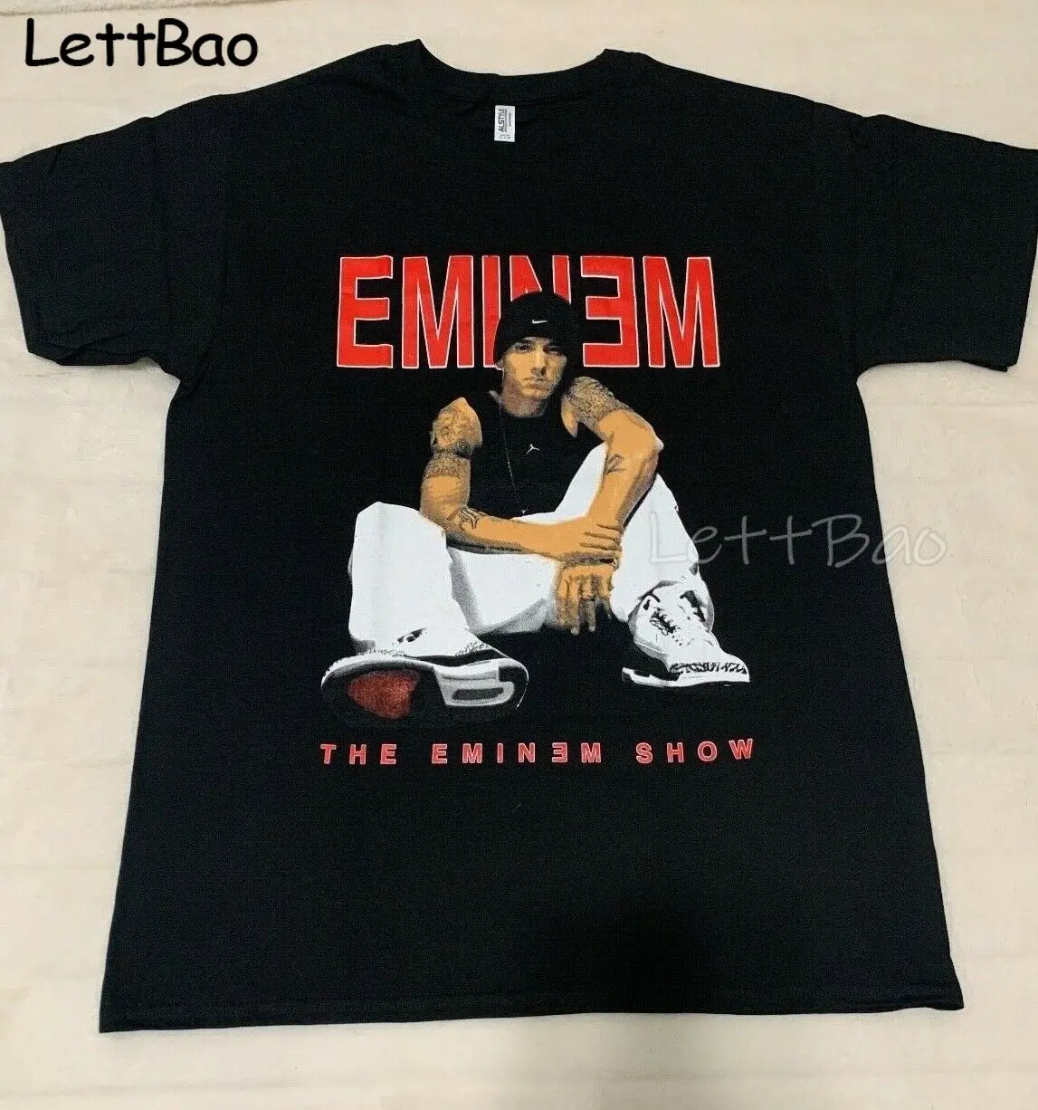 Eminem T-shirt Hip Hop Rap-Pop Mode Unisex TumblrT Shirt Mode Tshirt Hip Hop O-Neck T-shirt T-Shirt Japansk Korte Ærmer