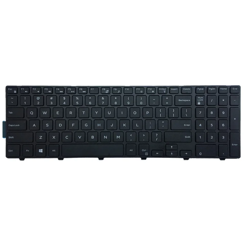 Engelsk Laptop Tastatur til Dell Inspiron 15 5543 5548 Vostro 3546 3558 3559 MP-13N73US-442 0KPP2C Tastatur Sort Frame