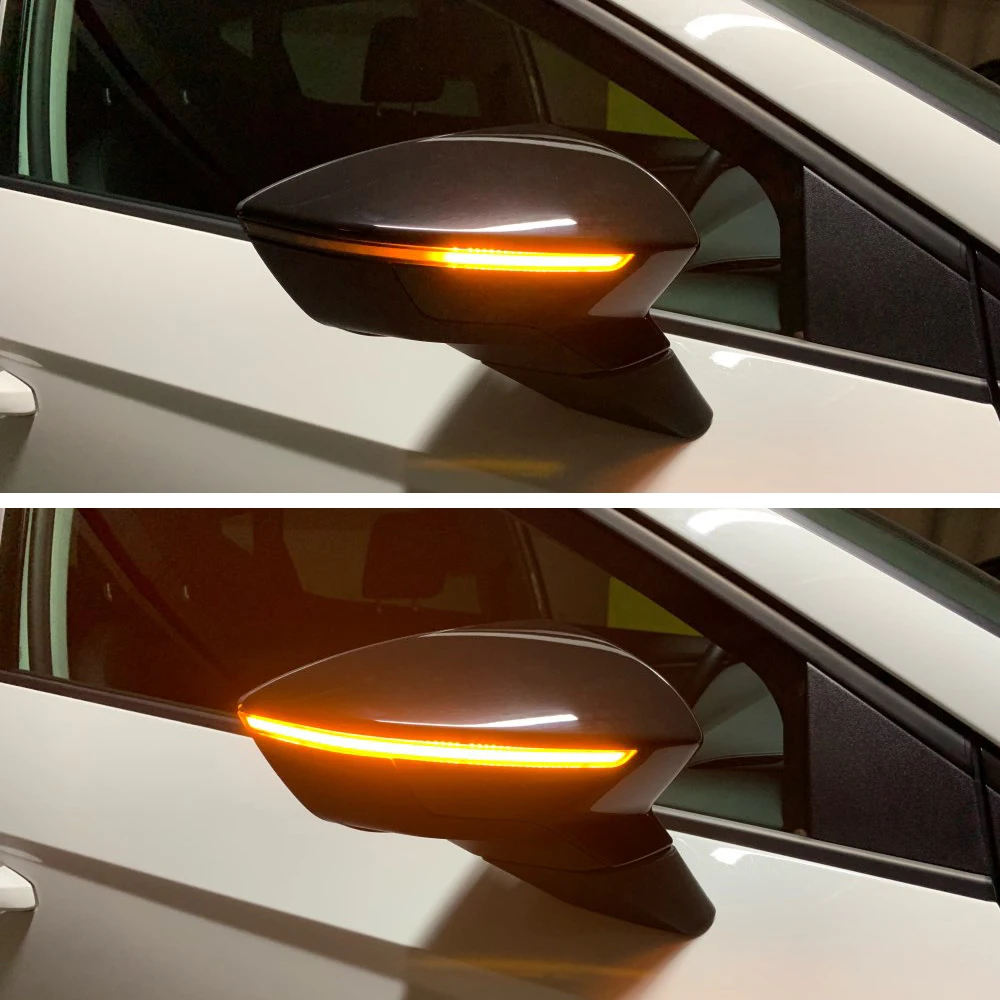 Et Par Dynamiske Blinklys for Seat Leon III 5F Ibiza KJ Arona LED-blinklys sidespejl Indikator 2013 2017 2018