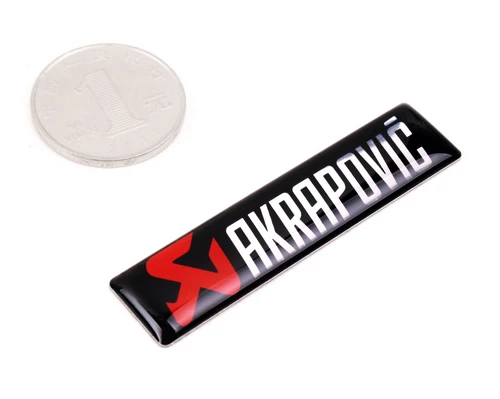 ETIE AKRAPOVLC 3M Epoxy-Mærkat, Selvklæbende Automotive Racing Decal Wrap Logo Badge Emblem Motor Dele Aluminium Tilbehør