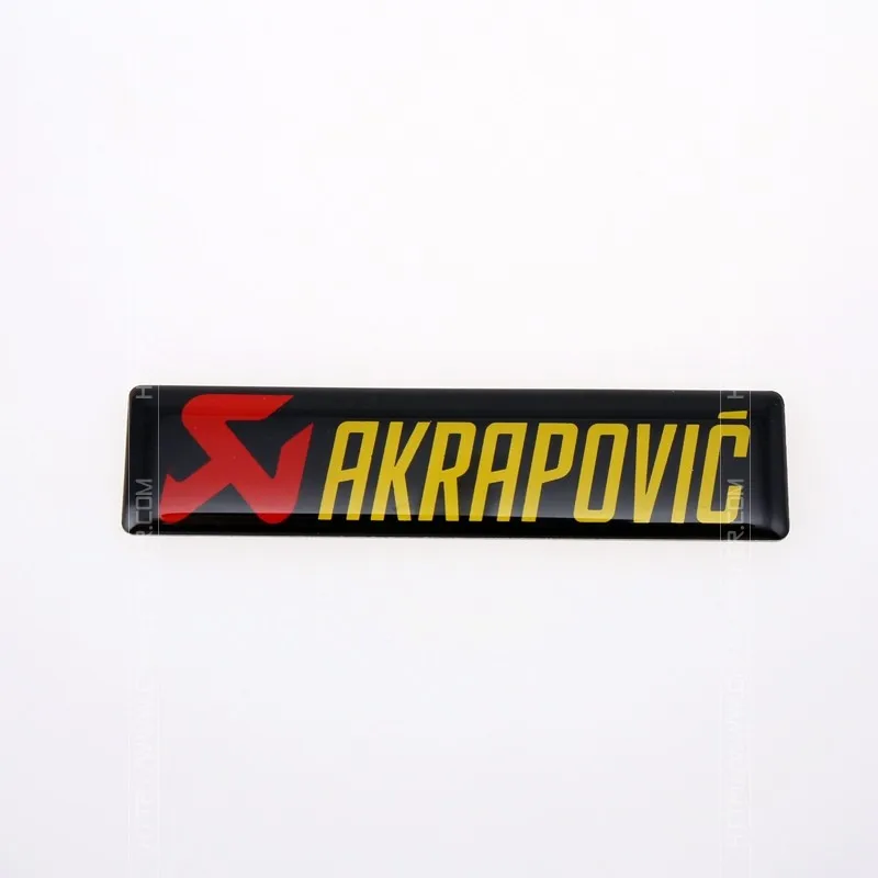 ETIE AKRAPOVLC 3M Epoxy-Mærkat, Selvklæbende Automotive Racing Decal Wrap Logo Badge Emblem Motor Dele Aluminium Tilbehør