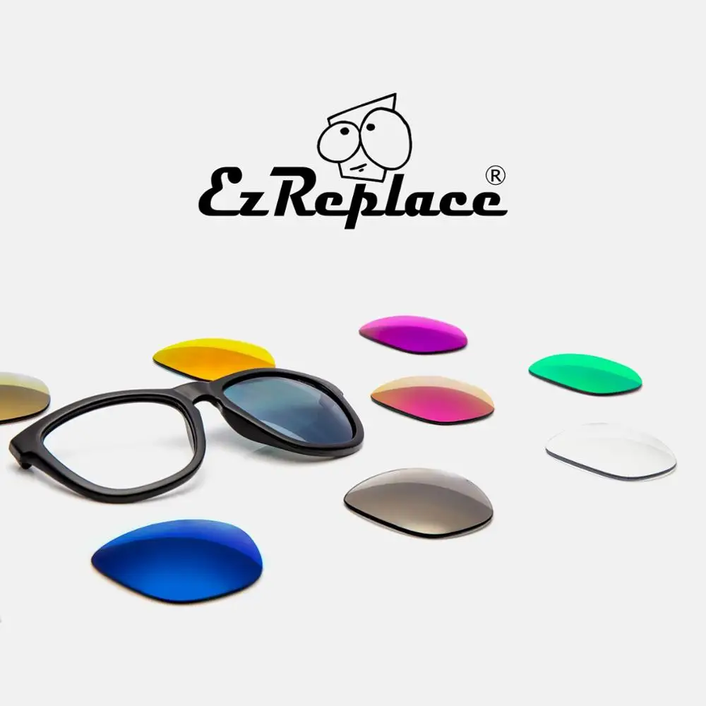 EZReplace Polariseret Udskiftning Linser til - Oakley Jawbone Udluftet Solbriller - Sort S Plus